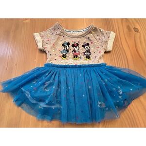 Cc14 Disney Parks Minnie Mouse dress baby girl 3m 0-3m tutu‎ magic kingdom